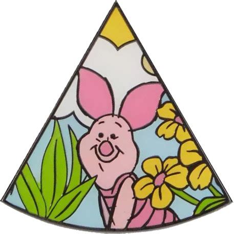 87970 Piglet Hot Topic Winnie The Pooh Floral Slice Blind Box Loungefly Disney Pin