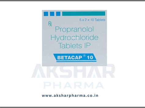 10MG Propranolol Betacap 10 At Rs 11 Stripe In Surat ID 25985997555