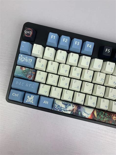 Demon Slayer Anime Keycaps Hot Swap Mechanical Keyboard Anime Keycaps