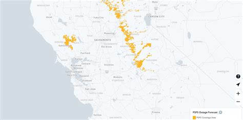 PG&E Power Outage Shutdown Map: PSPS Blackout & Restoration Estimates ...