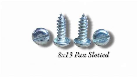 Mild Steel Full Thread X Pan Slotted X Minus Head Screw Size