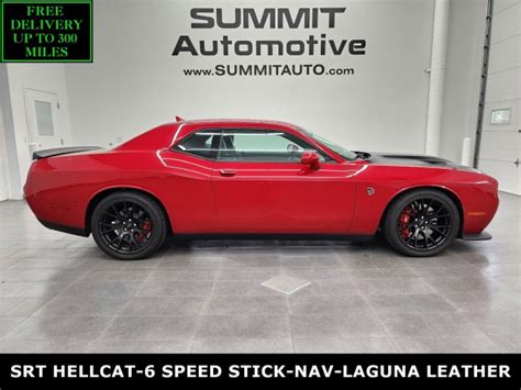 Pre Owned 2015 Dodge Challenger Srt Hellcat Hellcat 6 Speed Manual Nav Laguna Leather Harmon