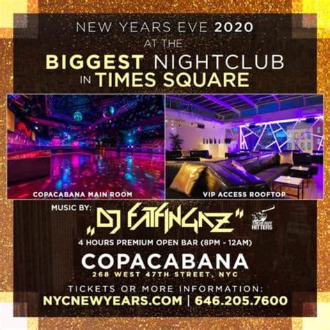 2023 Copacabana New Years Eve Party in Times Square New York City