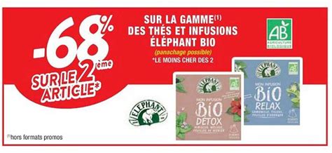 Promo La Gamme Des Th S Et Infusions L Phant Bio Chez Cora Icatalogue Fr