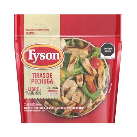 Tiras De Pechuga Tyson De Pollo Totalmente Cocinadas G Walmart