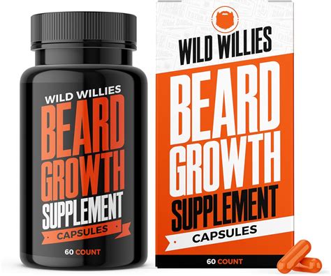 Amazon Wild Willies Beard Growth Vitamins Supplement Beard Growth