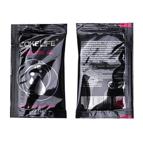 Cokelife Instock Packed Natural Sachets Personal Sex Lubricant Water Based Cokelife