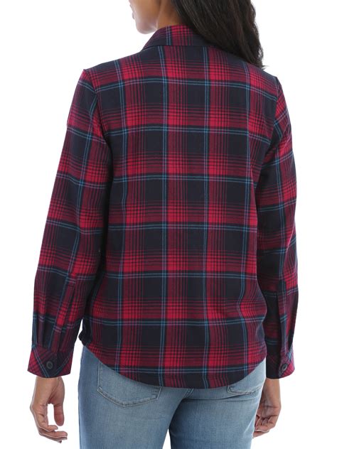 Lee Riders Women S Fleece Lined Flannel Shirt