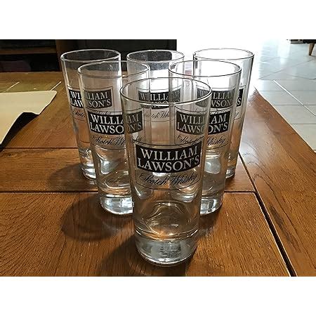 Lawsons Lot DE 6 Verre Tube À Whisky William LawsonS Neuf Amazon fr