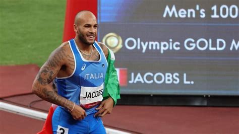 Italy S Lamont Marcell Jacobs Wins Gold Medal In Men S Meter Dash