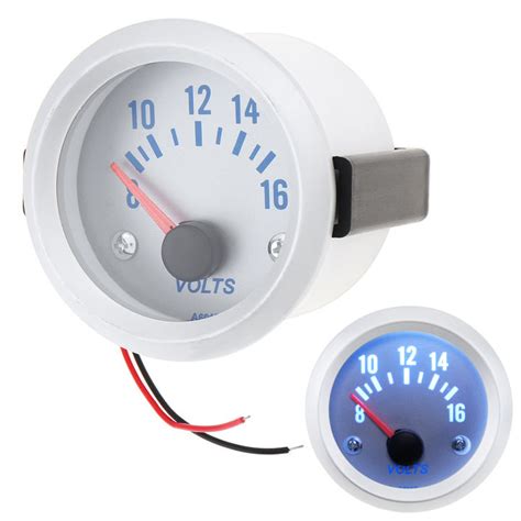 Mm Universal Inch V Volt Voltage Meter Voltmeter Gauge Boat Car