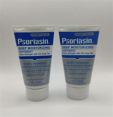 2x Psoriasin Ointment Psoriasis Relief Coal Tar 42oz Ea Exp 424 For