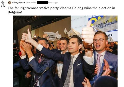 r/The_Donald is currently celebrating our election results... : r/belgium