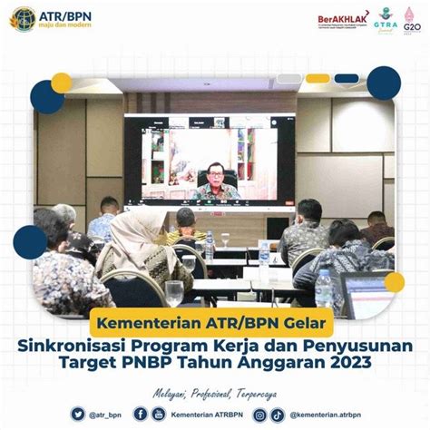 Kementerian Atr Bpn Gelar Sinkronisasi Program Kerja Dan Penyusunan