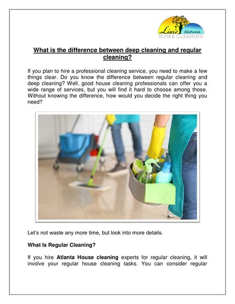 Ppt What Is The Difference Between Deep Cleaning And Regular Cleaning