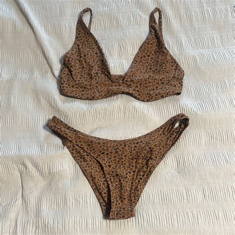 Stone Fox Swim Swim Leopard Print Bikini Set Poshmark