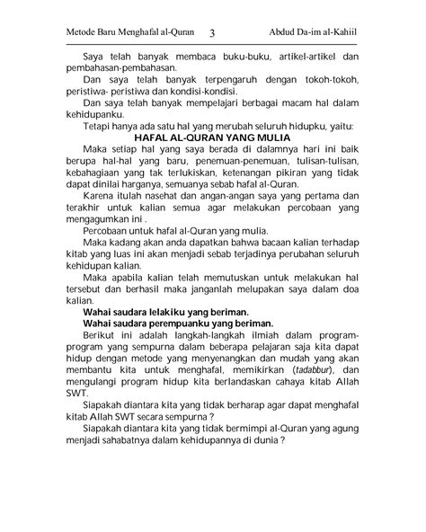 Cara Baru Hafal Quran Abdul Muis Halaman 4 PDF Online PubHTML5