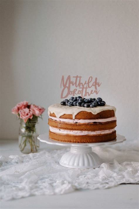 Naked Drip Cake Mit Zitrone Und Blaubeeren Von Anne Zuckermoment