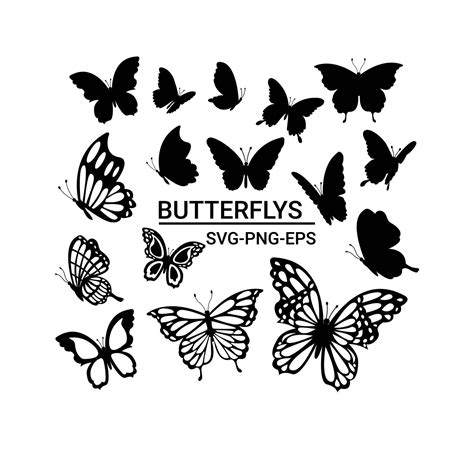 Butterfly Svg Butterfly Bundle Svg Butterfly Cut File Batterfly