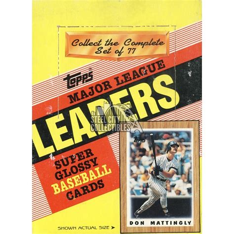 1987 Topps Major League Leaders Baseball Box Steel City Collectibles