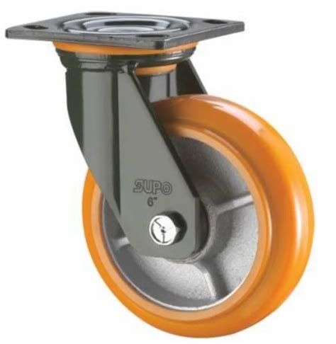 C I Pu Heavy Duty Caster Wheel At Piece Polyurethane Casters