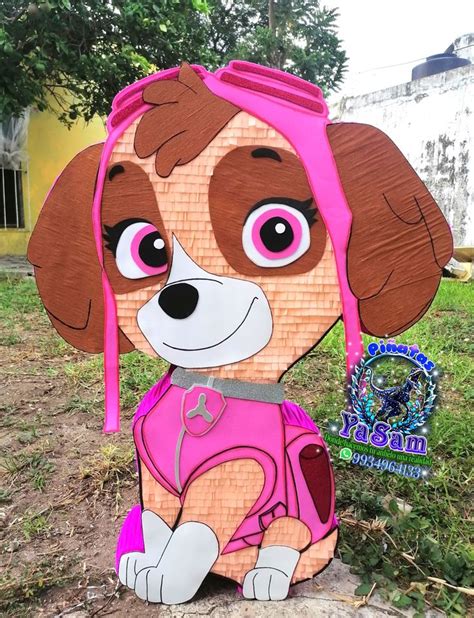 Skye de paw patrol en 2024 Piñatas de paw patrol Piñatas Piñatas