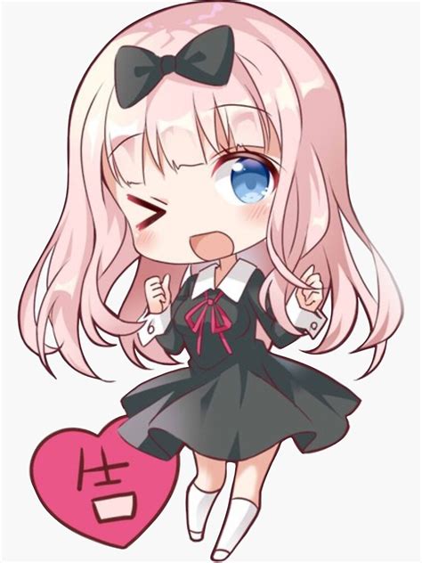 Chibi Fujiwara Chika Sticker For Sale By Ellenaia Redbubble