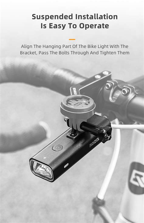 Rockbros Bike Light Hoisting Headlights Multifunctional Powerful