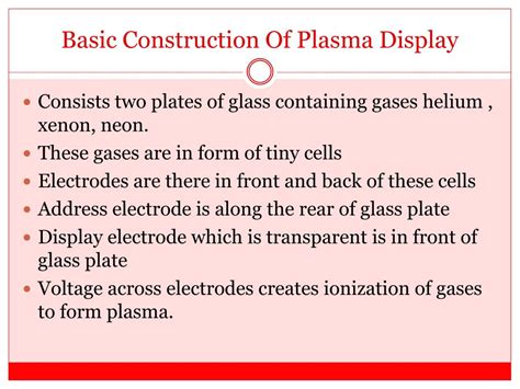 Ppt Plasma Display Panel Powerpoint Presentation Free Download Id