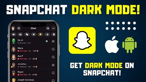 How To Get Dark Mode On Snapchat Ios And Android 2024 Youtube