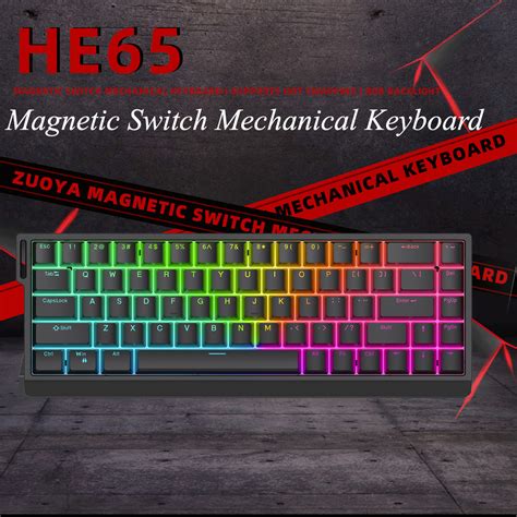 Zuoya He He K Magnetic Switch Mechanical Keyboard Wired Rgb Backlight Hot Swap E Sports