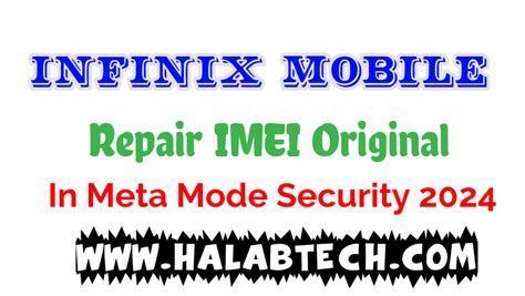 حلب تك Halabtech Infinix Note 40 X6853 Repair IMEI Original In Meta