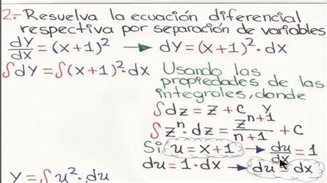 Problemas Resueltos De Ecuaciones Diferenciales Por Separación De