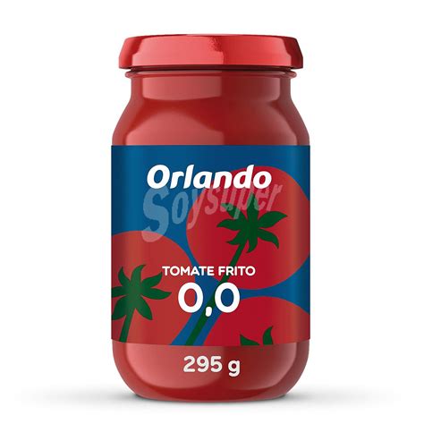 Orlando Tomate Frito 00 Sin Sal Sin Azúcares Añadidos Y Sin Gluten