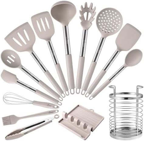 Lianyu 15 Pcs Kitchen Cooking Utensils Set With Holder