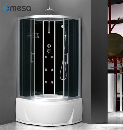 Luxury New Sector Massage Shower Room Cabin With Tempered Gray Glass