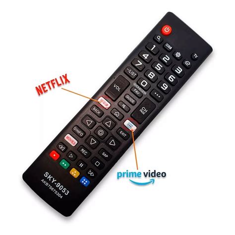 Controle Remoto Para Tv Lg Smart Netflix Prime Movies FBG 9053 Brasvarejo