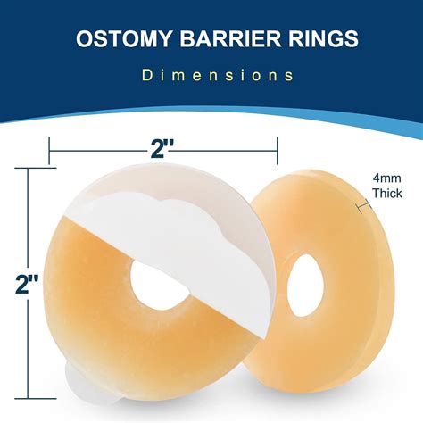 Konweda Ostomy Barrier Rings 2 48mm Outer Diameter 4mm Thickness