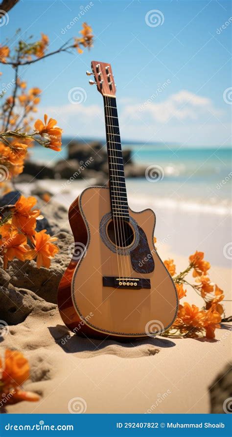 Music Meets Nature As an Acoustic Guitar Harmonizes with the Tranquil ...