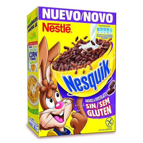 Nesquik Nestlé Cereal De Arroz Y Chocolate Sin Gluten Caja 310 G