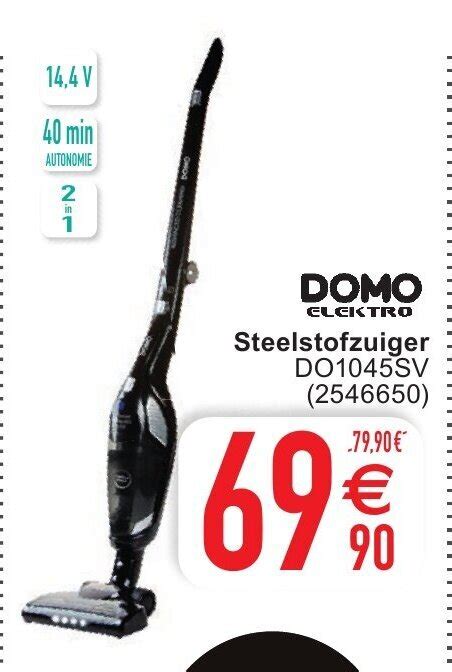 Domo Elektro Steelstofzuiger Promotie Bij Cora