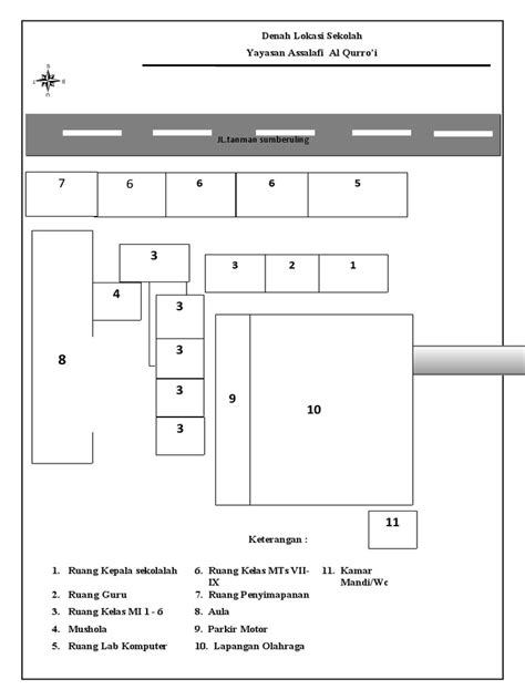 Denah Lokasi Sekolah | PDF