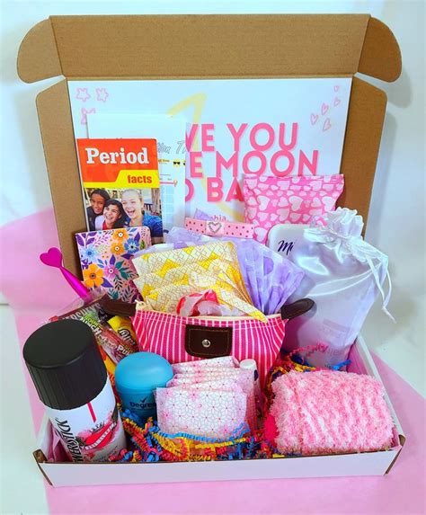 First Flow Box Starter Kit Period Love You To The Moon Etsy In 2022 Period Kit First Period