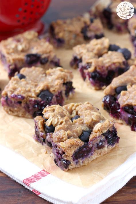 Blueberry Oat Snack Bars A Kitchen Addiction