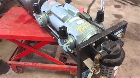 Gast Double Head Truck Mounted Air Compressor 120 240 Volt 1770 Sold