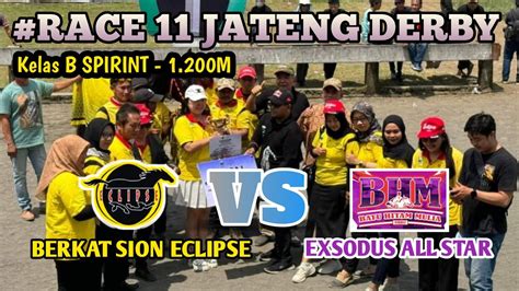 Kelas B Sprint M Kuda Pacu Berkat Sion Eclipse Juara Di Event