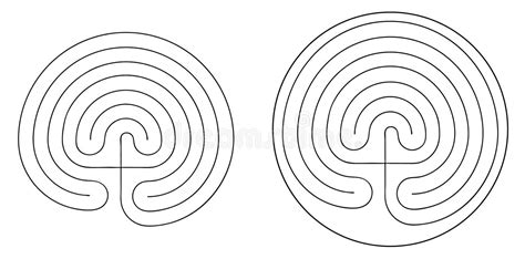 Cretan Labyrinth Vector Stock Illustrations – 69 Cretan Labyrinth ...