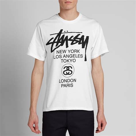 Stussy World Tour Tee White End Us