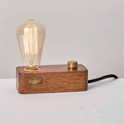 Minimal Wooden Industrial Decorative Lamp Minimal Wooden Edition