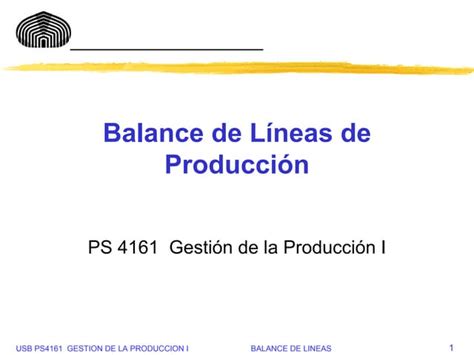 Balance De Lineas Ppt